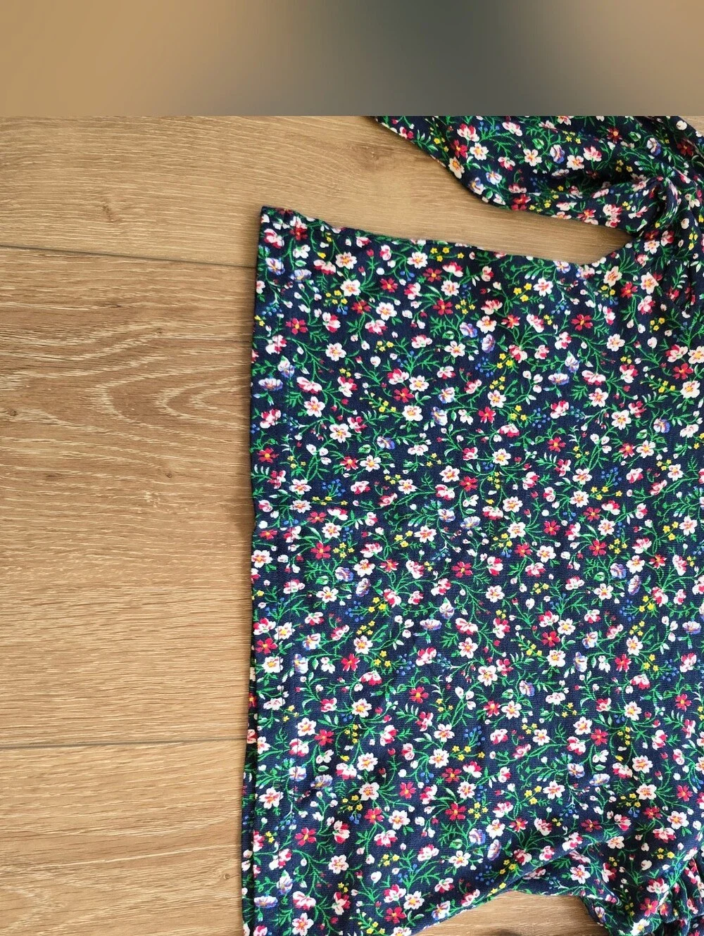 Polo Ralph Lauren Girls Floral Ruffled Cotton Modal Top Size 6X